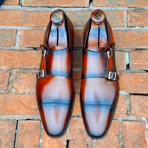 SANTONI Double Monkstraps (Men's Size 10)